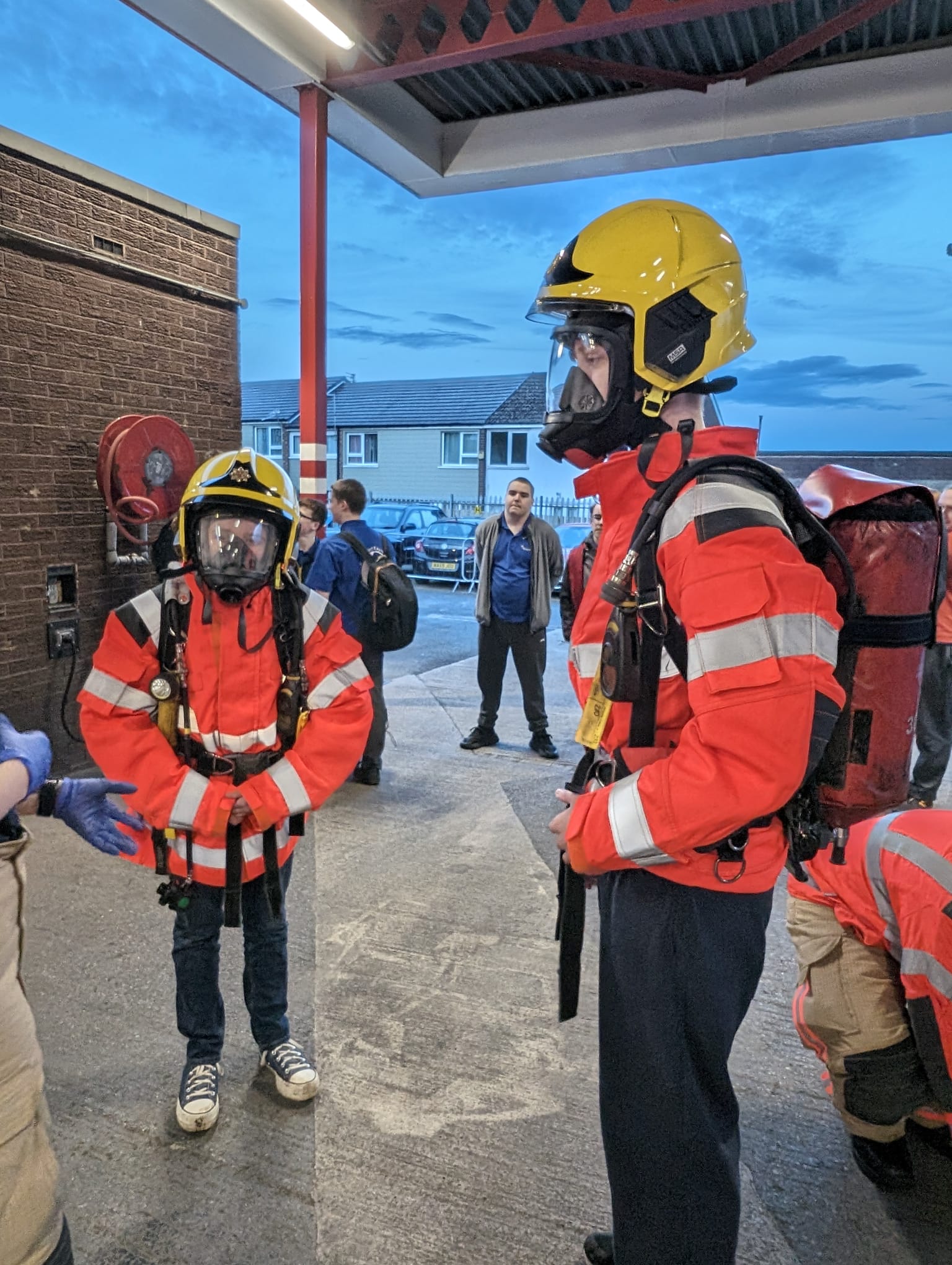 Explorers turn on the hose